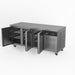 AG Commercial Three Door Worktop / Under Bench Freezer 700mm Depth 417L - GNX3100BT