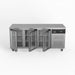 AG Three Door Commercial Glass Door Worktop / Under Bench Display Fridge 700mm Depth 417L - GNX3100TNG
