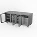 AG Three Door Commercial Glass Door Worktop / Under Bench Display Fridge 700mm Depth 417L - GNX3100TNG