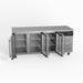 AG Three Door Commercial Glass Door Worktop / Under Bench Display Fridge 700mm Depth 417L - GNX3100TNG