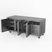 AG Three Door Commercial Worktop / Under Bench Fridge 700mm Depth 417L - GNX3100TN
