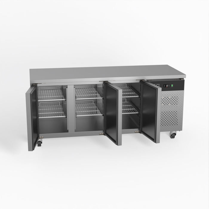 AG Three Door Commercial Worktop / Under Bench Fridge 700mm Depth 417L - GNX3100TN