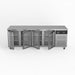AG Commercial Four Glass Door Worktop / Under Bench Display Fridge 700mm Depth 553L - GNX4100TNG