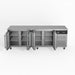 AG Commercial Four Glass Door Worktop / Under Bench Display Fridge 700mm Depth 553L - GNX4100TNG