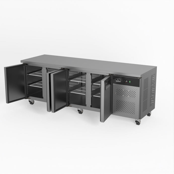 AG Commercial Four Door Worktop / Under Bench Fridge 700mm Depth 553L - GNX4100TN
