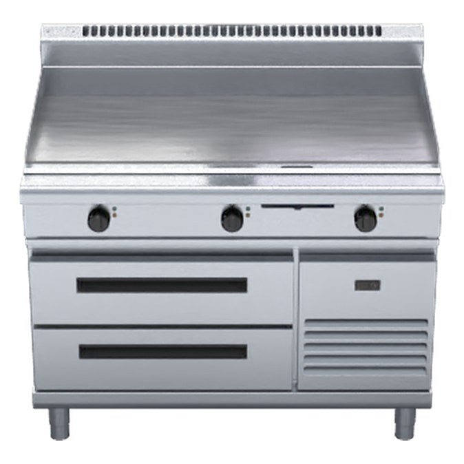 Waldorf 800 Series 120mm Electric Griddle - Refrigerated Base - GP8120E-RB