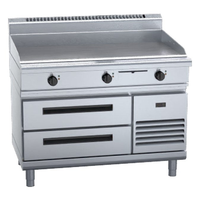 Waldorf 800 Series 120mm Electric Griddle - Refrigerated Base - GP8120E-RB