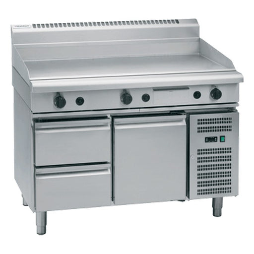Waldorf 800 Series 1200mm Gas Griddle - Refrigerated Base - GP8120G-RB