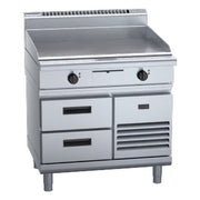 Waldorf 800 Series 900mm Electric Griddle - Refrigerated Base - GP8900E-RB