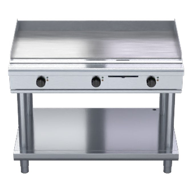 Waldorf 800 Series 1200mm Electric Griddle Low Back Version - Leg Stand - GPL8120E-LS