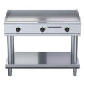 Waldorf 800 Series 1200mm Electric Griddle Low Back Version - Leg Stand - GPL8120E-LS
