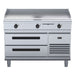 Waldorf 800 Series 1200mm Electric Griddle Low Back Version - Refrigerated Base - GPL8120E-RB