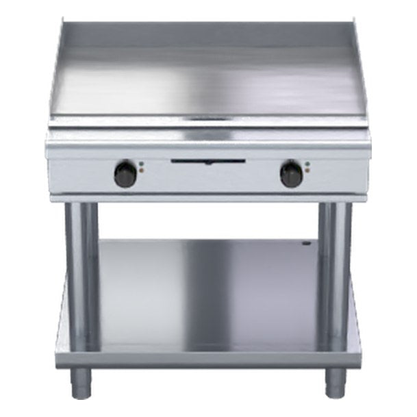 Waldorf 800 Series 900mm Electric Griddle Low Back Version - Leg Stand - GPL8900E-LS