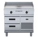 Waldorf 800 Series 900mm Electric Griddle Low Back Version - Refrigerated Base - GPL8900E-RB