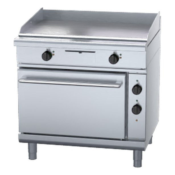 Waldorf 800 Series 900mm Electric Griddle Convection Oven Range Low Back Version - GPL8910EC