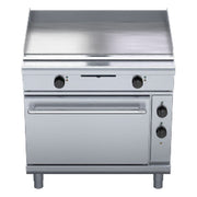 Waldorf 800 Series 900mm Electric Griddle Static Oven Range Low Back Version - GPL8910E