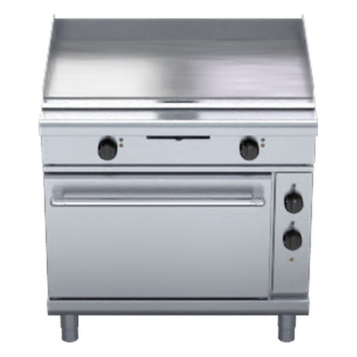 Waldorf 800 Series 900mm Electric Griddle Static Oven Range Low Back Version - GPL8910E