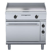 Waldorf 800 Series 900mm Electric Griddle Static Oven Range Low Back Version - GPL8910E