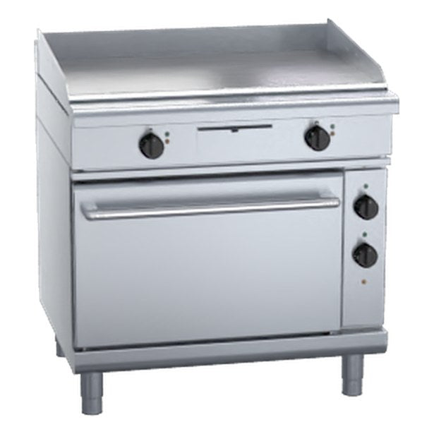 Waldorf 800 Series 900mm Electric Griddle Static Oven Range Low Back Version - GPL8910E