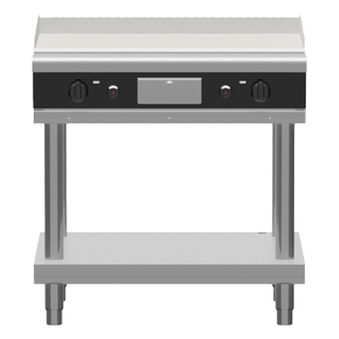 Waldorf Bold 900mm Gas Griddle Low Back Version - Leg Stand - GPLB8900G-LS