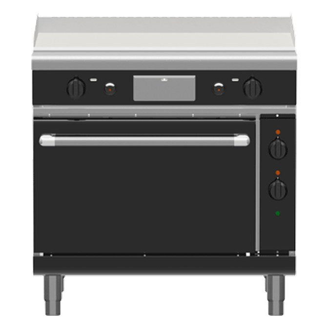 Waldorf Bold 900mm Gas Griddle Electric Static Oven Range Low Back Version - GPLB8910GE