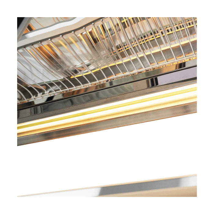 Bonvue Heated Food Display Curved 4 Tier 900mm - H-SL830