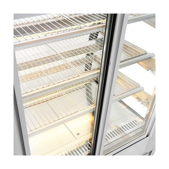 Bonvue Heated Food Display Curved 4 Tier 900mm - H-SL830
