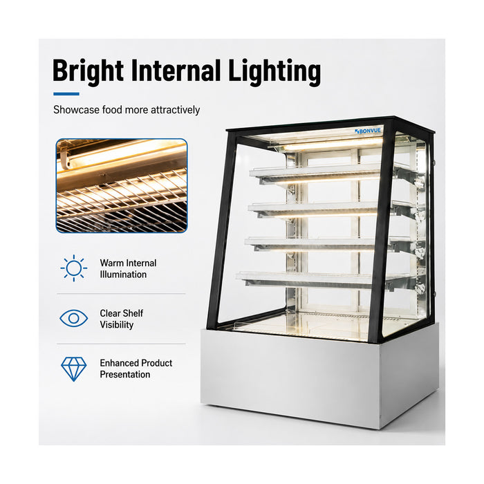Bonvue Deluxe Heated Display Cabinet 5 Tier 1200mm- H-SLP840C