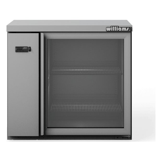 Williams Boronia - One Glass Door Stainless Steel Remote Back Bar Counter Display Fridge - HB1RGS