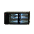 Williams Boronia - Two Glass Door Black Colorbond Remote Under Bench Fridge - HB2RGB
