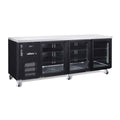Williams Boronia - Three Glass Door Black Colorbond Under Bench Fridge - HB3UGBHC