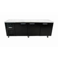 Williams Boronia - Three Solid Door Black Colorbond Under Bench Fridge - HB3USBHC