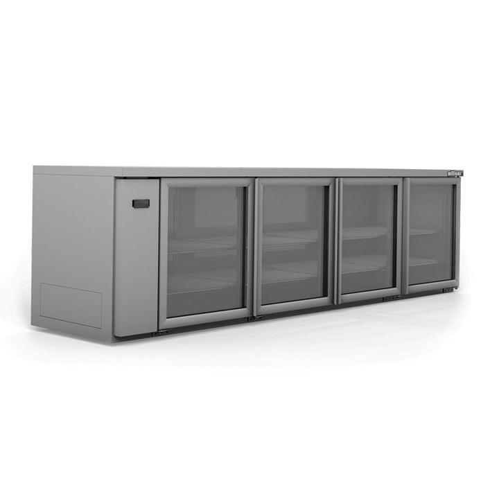 Williams Boronia - Four Glass Door Stainless Steel Remote Under Bench Fridge - HB4RGS