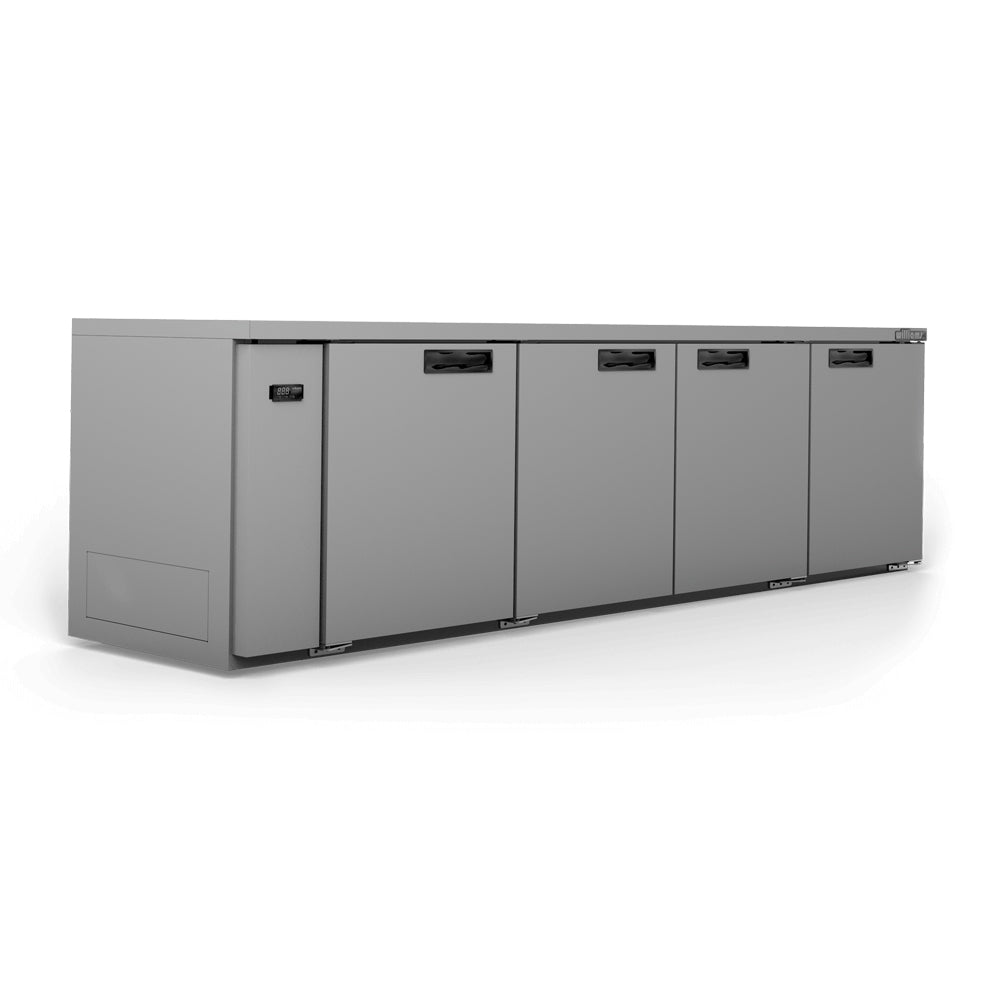 Williams Boronia - Four Solid Door Stainless Steel Remote Under Bench Fridge - HB4RSS