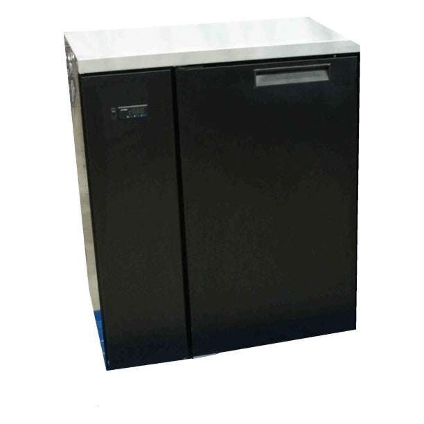 Williams Cameo - One Solid Door Black Colorbond Remote Back Bar Counter Display Fridge - HC1RSB