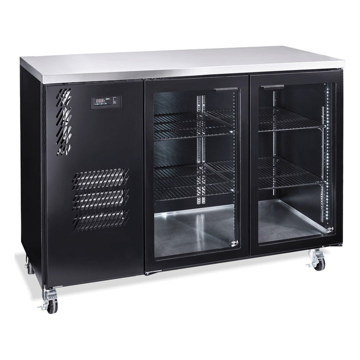 Williams Cameo - One Glass Door Black Colorbond Under Counter Display Fridge - HC1UGB