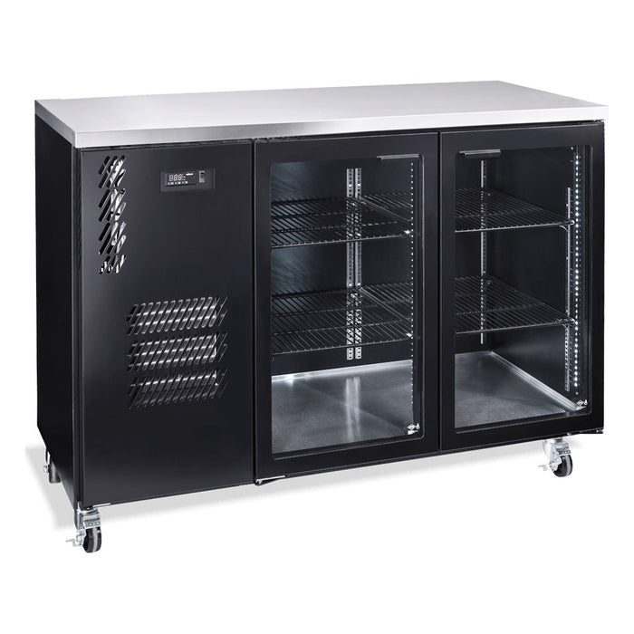 Williams Cameo - One Glass Door Black Colorbond Under Counter Display Fridge - HC1UGB