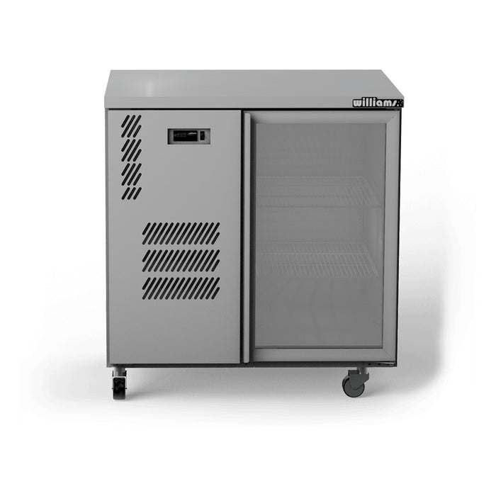 Williams Cameo - One Glass Door Stainless Steel Under Counter Display Fridge - HC1UGS