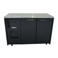 Williams Cameo - Two Solid Door Black Colorbond Under Counter Display Fridge - HC2USBHC