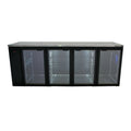 Williams Cameo - Four Glass Door Black Colorbond Remote Back Bar Counter Display Fridge - HC4RGB
