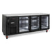 Williams Cameo Mini - Three Glass Door Black Colorbond Under Counter Display Fridge - HCM3UGBHC
