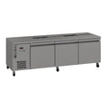 Williams Emerald - Three Solid Door Stainless Steel Under Counter Fridge With Blown Air Well - HE3USSBA