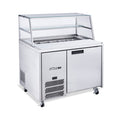 Williams Jade Sandwich - One Door Stainless Steel Prep Counter Fridge With Blown Air Well - Without Canopy - HJ1SCBASS-000-N