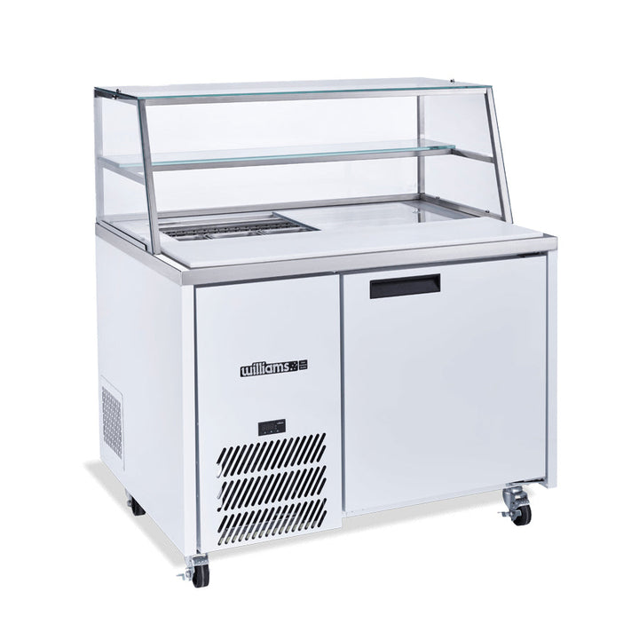 Williams Jade Sandwich - One Door Prep Counter Fridge With Blown Air Well - Without Canopy - HJ1SCBA-000-N