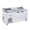 Williams Jade Pizza - Two Door Pizza Prep Counter Fridge With Blown Air Well - HJ2PCBA