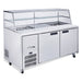 Williams Jade Sandwich - Two Door Stainless Steel Prep Counter Fridge With Blown Air Well and Canopy - HJ2SCBASS