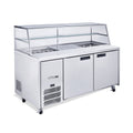Williams Jade Sandwich - Two Door Stainless Steel Prep Counter Fridge With Blown Air Well - Without Canopy - HJ2SCBASS-000-N