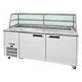Williams Jade Sandwich - Two Door White Colorbond Prep Counter Fridge With Blown Air Well and Canopy - HJ2SCBA
