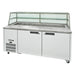 Williams Jade Sandwich - Two Door White Colorbond Prep Counter Fridge With Blown Air Well and Canopy - HJ2SCBA