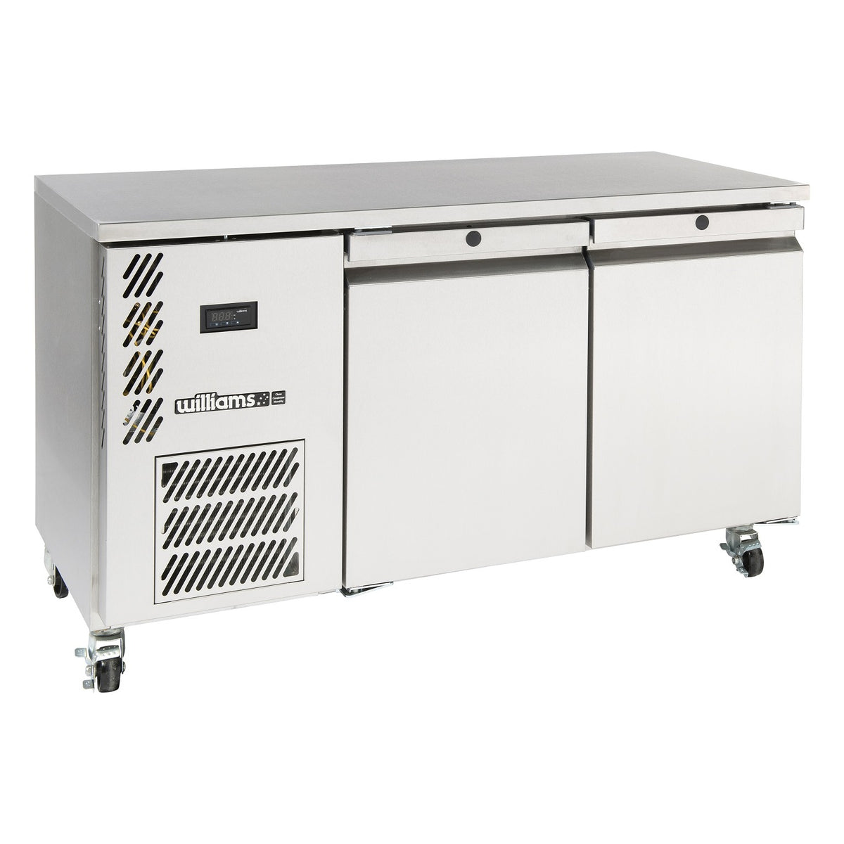 Williams Opal - One Solid Door Stainless Steel Under Counter Storage Fridge - HO1USS